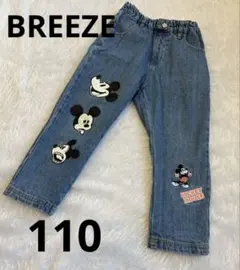 BREEZE ミッキー　ディズニー　デニム　110