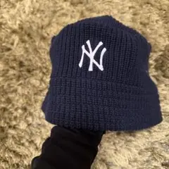 New Era NYロゴ ニット帽 M/L ネイビーのサムネイル