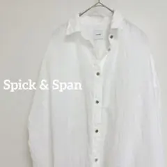 Spick & Span 80リネンカシュクールビッグシャツ リネンシャツのサムネイル