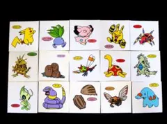 ポケモン デコキャラシール　15枚　未使用保管品 ポケモンパンシール ②