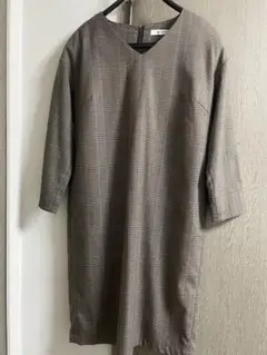 ナノユニバース　グレンチェックワンピース