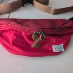 レア!PORTER 赤 ボディバッグ・ウエストポーチ値下げしました