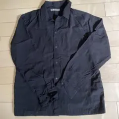 nano universe メンズ 長袖シャツ　ブラック