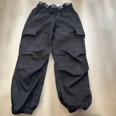 カーゴパンツ ゴムウエスト　ブラック　130センチ