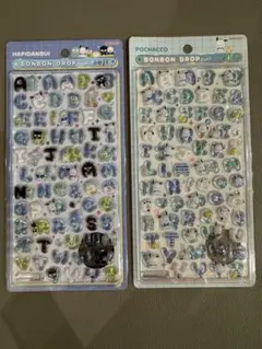 【正規品】ボンボンドロップシールサンリオ moji はぴだんぶい、ポチャッコ