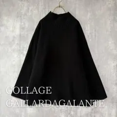 コラージュ ガリャルダガランテ 圧縮ライトメルトンプルオーバー 黒