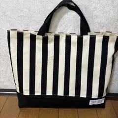 ボーダー柄　レッスンバッグ　手提げバッグ　入学　入園