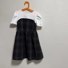 ロペピクニックkids チェックワンピース　サイズ120cmのサムネイル