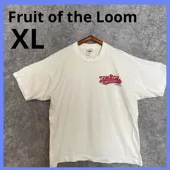 USA製【XL】Fruit of the Loom プリントTシャツ ホワイト