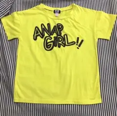 ANAP GIRL ネオンイエロー Tシャツ　150のサムネイル