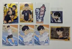 ハイキュー!!　烏野　影山飛雄　ピクタス　ステッカー　シール　クリアカード