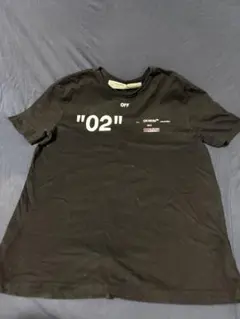 Off-White 黒 Tシャツ "02"