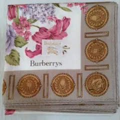 バーバリー ハンカチ 花柄 コイン エレガント