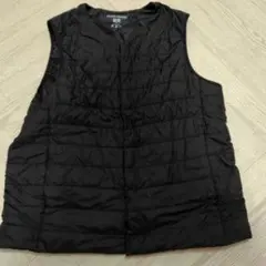 Mサイズ メンズ ユニクロ パフテックコンパクトベスト ブラック 黒