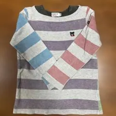 DOUBLE.B ストライプ 長袖カットソー 100