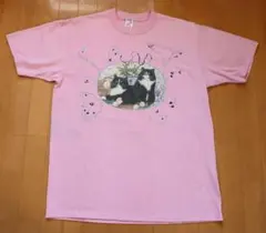 90s USA製 JERZEES 猫 アニマル アーティスト Tシャツ XL