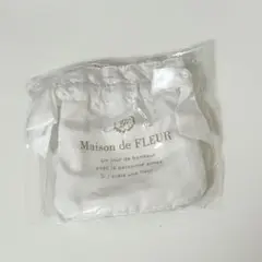 メゾンドフルール ダブルリボンギャザートートバッグキーホルダー ガチャ ホワイト