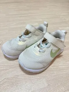 Nike キッズスニーカー ホワイト/グリーン　13cm