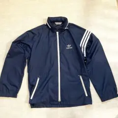 80s adidas nylon jacket navy Sサイズ
