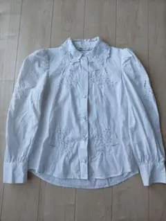 ZARA　刺繍レース　ブラウス