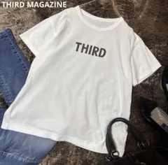 THIRD MAGAZINE ロゴTシャツ ホワイト