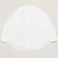 良品✨グラフペーパー グランパシャツ F ブルー プルオーバー オーバー