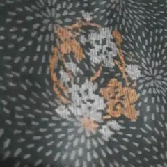 昭和レトロ着物生地花柄300×36㎝　布㉓