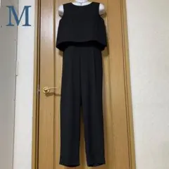 新品 CCクロス オールインワン パンツドレス ブラック フォーマル 結婚式 M