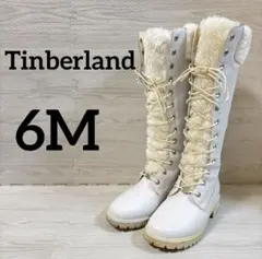 【12月割引】Timberland ホワイトブーツ レースアップ、ファー