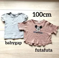まとめ売【futafuta/babygap】100cm ティシャツ　ディズニーのサムネイル