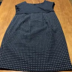ほっこり可愛いワンピース♡ 水玉ノースリーブ ジャンバースカートマタニティもOK