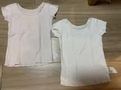 ユニクロ コットンフライスインナー ポインテール 2枚セット