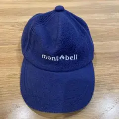 mont-bell ネイビー フリースキャップ 耳あて付き