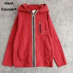 ベントコンバート　フリースパーカー　ジップアップ　赤　レディース　L