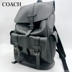 【極美品】コーチ リュック ハドソン レザー ブラックA4 大容量 ビジネス