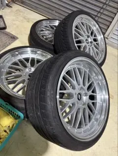 【送料込】20インチ　ホイールand低走行タイヤ付 マツダ（Mazda） マツダ（MAZDA）ディスクホイール 1本 切削加工