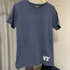 URBAN RESEARCH DOORS NYプリント Tシャツ ネイビー