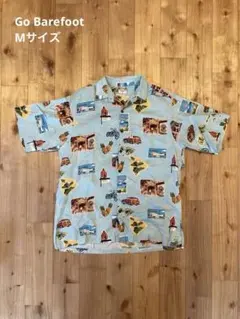 Go Barefoot アロハシャツ M 水色 Bshopのサムネイル