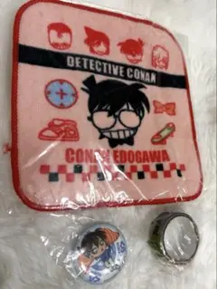 名探偵コナン タオルとバッジセット