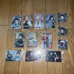 鬼滅の刃 キャラクターカード 9枚、シール4枚セット　まとめ売り