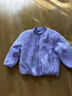 リバーシブル　アウター　モコモコ　120 紫