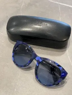 コーチ　レディースサングラス　美品　COACH ブルーのサムネイル