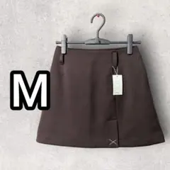 台形 ミニスカート こげ茶色 （M）新品