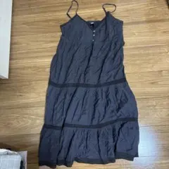 H&M キャミソールロングワンピース 黒