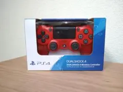 新品 ワイヤレスコントローラーDUALSHOCK4 純正 マグマレッド