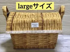 蓋付き布バスケット(largeサイズ)①
