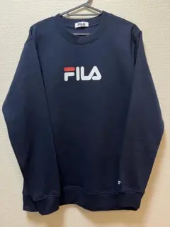 ほぼ未使用　FILA フィラ　トレーナー　スウェット　ネイビー　LL
