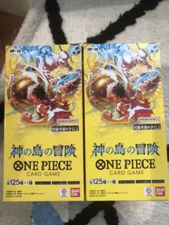 大手家電量販店購入】ワンピースカード 神の島の冒険 1BOX テープ