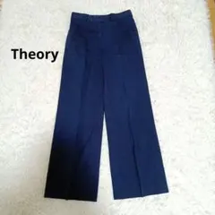 セオリーtheory】カシミヤ混ウール ピンストライプスラックスパンツ