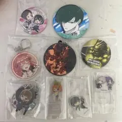 アニメキャラクター 缶バッジ キーホルダー セット